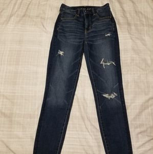 American Eagle, size 00, curvy hi-rise jeggings The Dream Jean